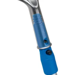 Unger Connect & Clean Telescoping 4-8 ft. L X 1 in. D Aluminum Extension Pole Silver/Blue