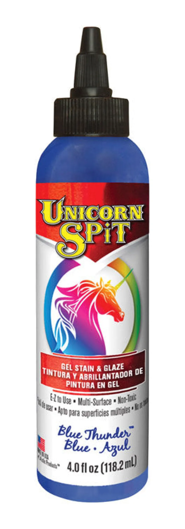 Unicorn Spit Flat Blue Gel Stain and Glaze 4 oz. (Pack of 6)