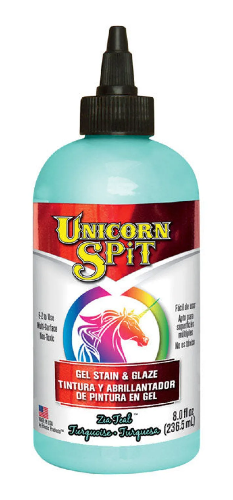 Unicorn Spit Flat Green Gel Stain and Glaze 8 oz. (Pack of 6)
