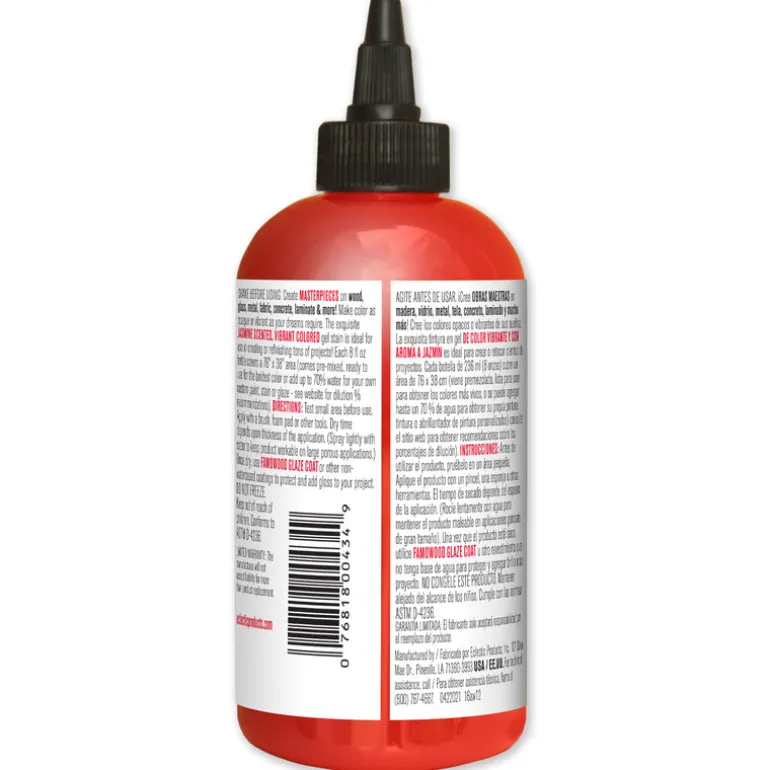 Unicorn Spit Flat Red Gel Stain and Glaze 8 oz. (Pack of 6)