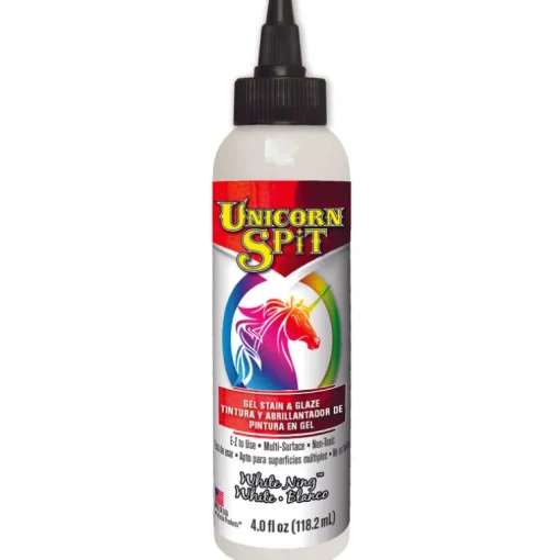 Unicorn Spit Flat White Gel Stain and Glaze 4 oz. (Pack of 6)
