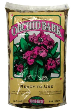 Uni-Gro Orchid Bark Brown Bark Mulch 8 qt. for All Epiphytic Orchids & Bromeliads 2 in. D Coverage