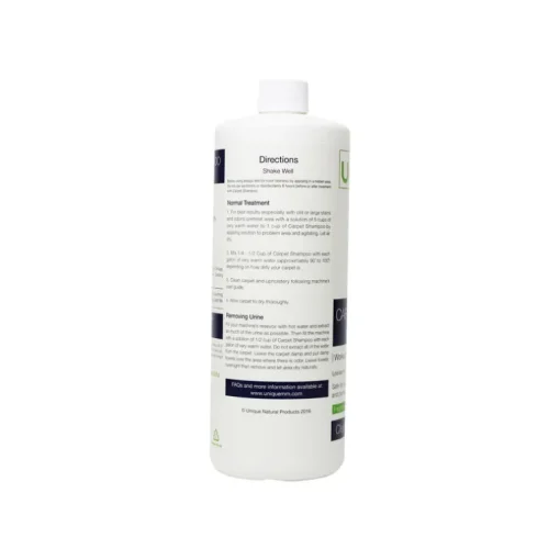 Unique Natural Products No Scent Carpet Shampoo 32 oz. Liquid Concentrated (Pack of 12)