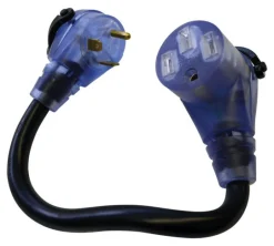 US Hardware 18 in. 50 amps RV Electrical Conversion Adapter 1 pk