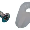US Hardware White Nylon Screen Clip 8 pk