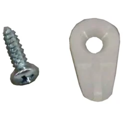 US Hardware White Nylon Screen Clip 8 pk