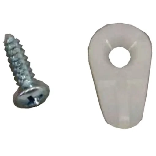US Hardware White Nylon Screen Clip 8 pk