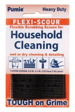 US Pumice Flexi-Scour Black Mesh Multi-Purpose Scrubbing Screen 4 L x 5.5 W in. (Pack of 24)