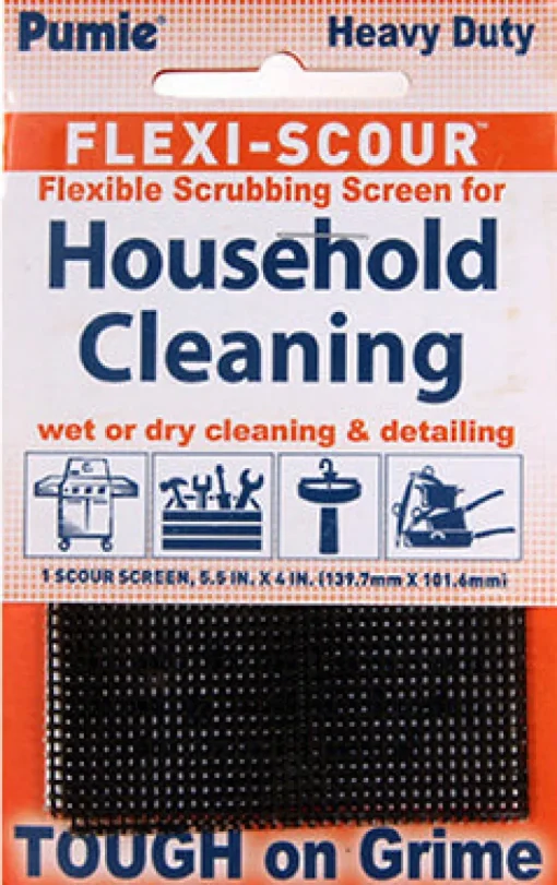 US Pumice Flexi-Scour Black Mesh Multi-Purpose Scrubbing Screen 4 L x 5.5 W in. (Pack of 24)