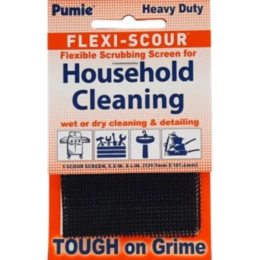 US Pumice Flexi-Scour Black Mesh Multi-Purpose Scrubbing Screen 4 L x 5.5 W in. (Pack of 24)