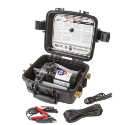 USA Adventure Gear Glacier XI Steel Self-Priming Portable Water Pump 12V 3 GPM 55 PSI 12 L ft. Cord