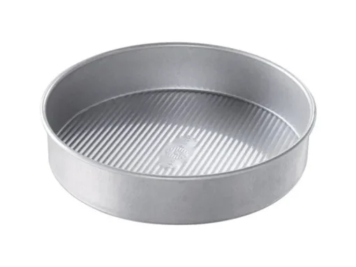 USA Pan 9 in. W X 9 in. L Round Cake Pan Silver 1 pc