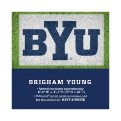 U-Stencil Blue BYU Brigham Young Lawn Stencil