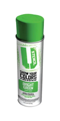 U-Stencil Matte Bright Green Spray Paint 17 oz. (Pack of 6)