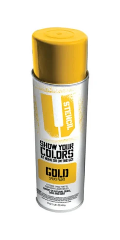 U-Stencil Matte Gold Spray Paint 17 oz. (Pack of 6)