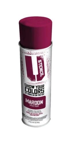 U-Stencil Matte Maroon Spray Paint 17 oz. (Pack of 6)