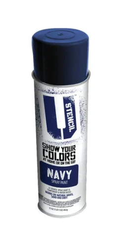 U-Stencil Matte Navy Spray Paint 17 oz. (Pack of 6)