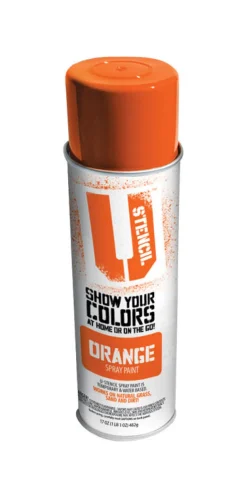 U-Stencil Matte Orange Harmless Spray Paint 17 oz. for All Natural Surfaces (Pack of 6)
