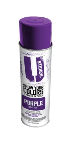 U-Stencil Matte Purple Spray Paint 17 oz. (Pack of 6)