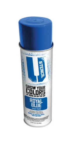 U-Stencil Matte Royal Blue Spray Paint 17 oz. (Pack of 6)