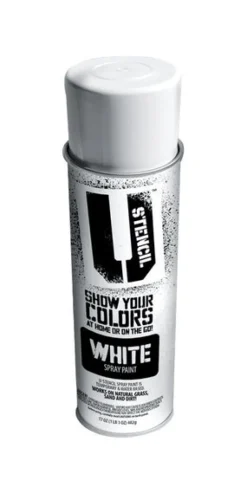 U-Stencil Matte White Spray Paint 17 oz. (Pack of 6)