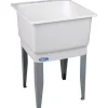 Utilatub 23 In. W X 25 In. D Single Polypropylene Laundry Tub (Pack Of 5)