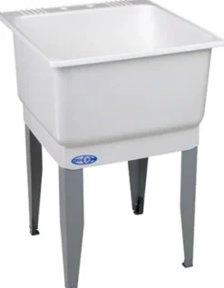 Utilatub 23 In. W X 25 In. D Single Polypropylene Laundry Tub (Pack Of 5)