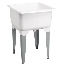Utilatub 23 In. W X 25 In. D Single Polypropylene Laundry Tub (Pack Of 5)