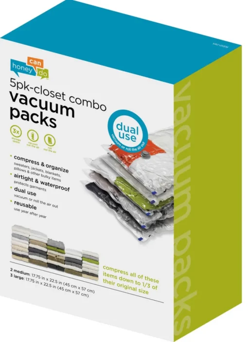 VACUUM BAG VINYL CLR 5PK