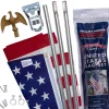 Valley Forge American Flag Kit 36 in. H X 60 in. W