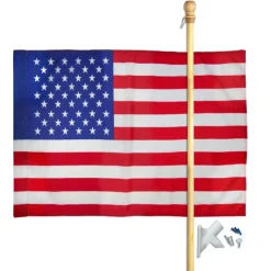 Valley Forge American Flag Set 30 in. H X 4 ft. W