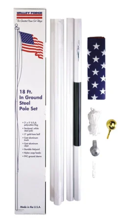 Valley Forge American Flag Kit 36 in. H X 60 in. W