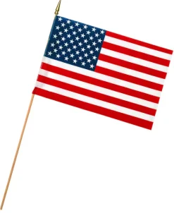 Valley Forge American Flag 12 in. H x 18 in. W (Pack of 48)