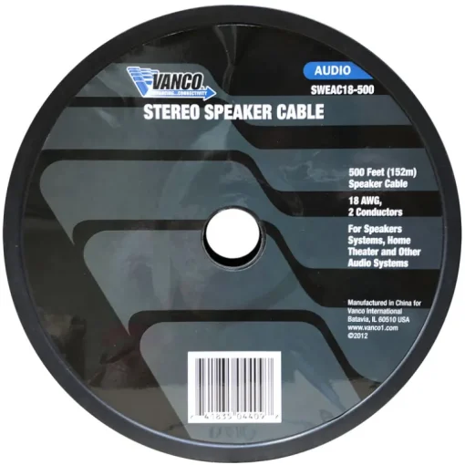 Vanco 500 ft. L Speaker Cable CCA