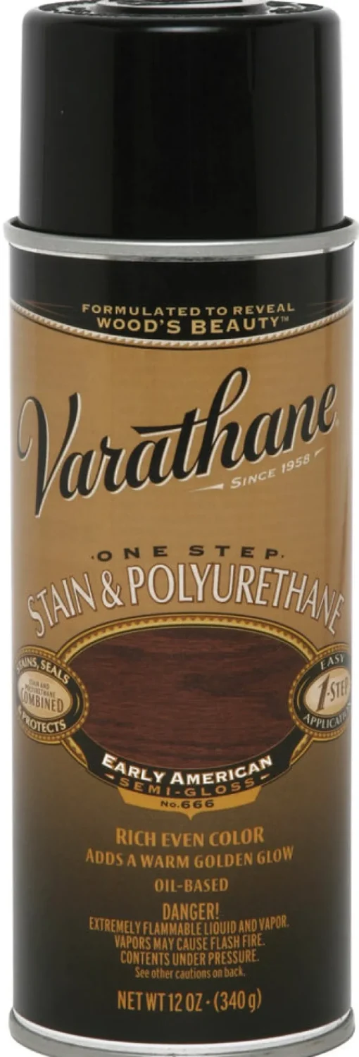 Varathane 243869 12 Oz Early American Oil Based Stain & Polyurethane Spray (Pack of 6)