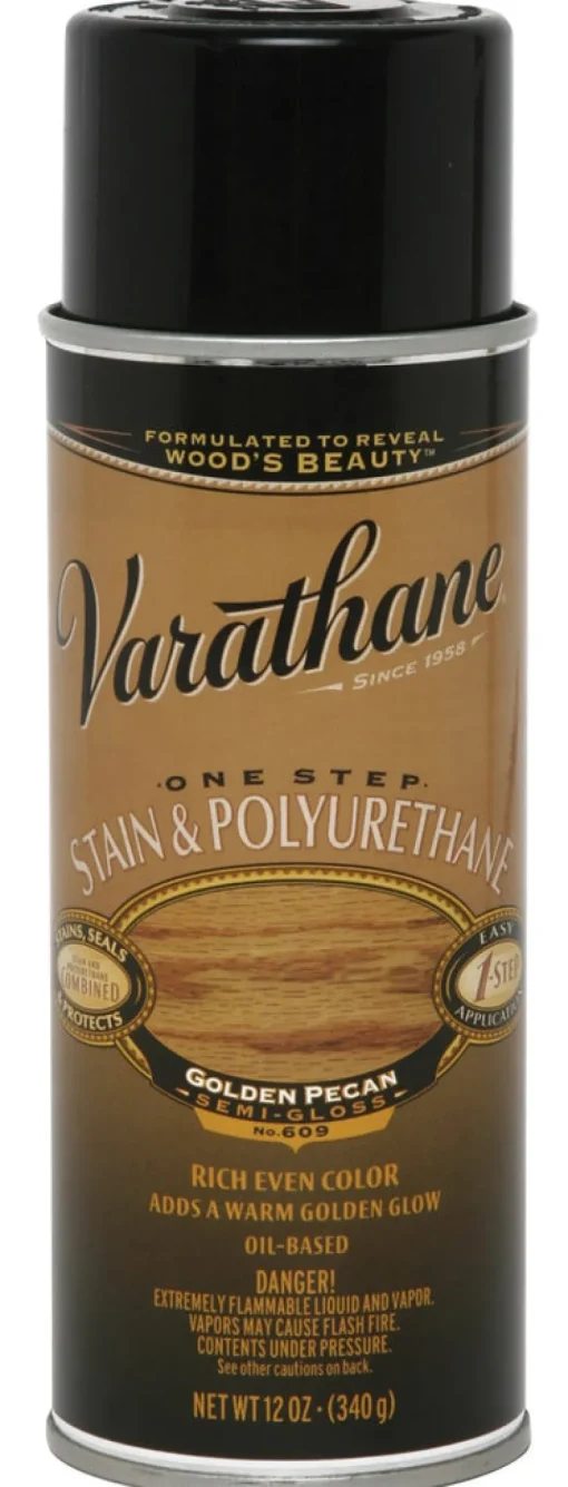 Varathane 243863 12 Oz Gldn Pecan 1 Step Oil Base Stain & Polyurethane Spray (Pack of 6)