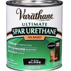 Varathane 242180H 1 Quart Crystal Clear Spar Urethane Exterior Oil Based Gloss (Pack Of 2)