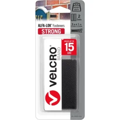 Velcro Brand Alfa-Lok Plastic Mounting Strips 3 in. L 2 pk