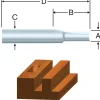 Vermont American 1/2 in. D X 1/2 x 1 in. X 2-3/16 in. L Carbide Tipped 2-Flute Straight Router Bit