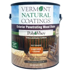 Vermont Natural Coatings PolyWhey Semi-Transparent Lakeside Cedar Water-Based Penetrating Waterborne (Pack of 4)