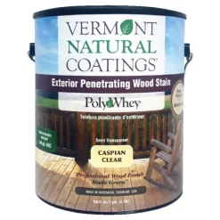 Vermont Natural Coatings PolyWhey Semi-Transparent Caspian Clear Water-Based Penetrating Waterborne (Pack of 4)