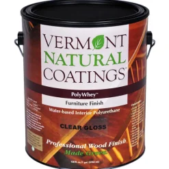 Vermont Natural Coatings PolyWhey Gloss Clear Water-Based Furniture Finish 1 gal. (Pack of 4)