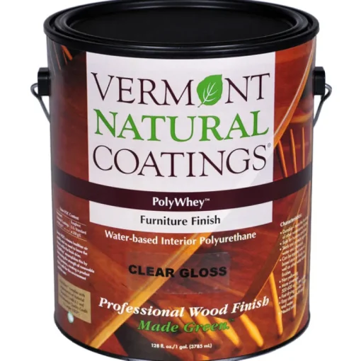 Vermont Natural Coatings PolyWhey Gloss Clear Water-Based Furniture Finish 1 gal. (Pack of 4)
