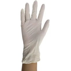 Vertek Nitrile Disposable Gloves Medium White 100 pk