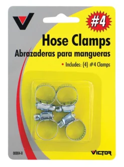 Victor 1/4 in to 5/8 in. SAE 16 Silver Hose Clamp Metal Band