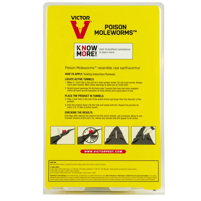 Victor Bait Worms For Gophers and Moles 10 pk