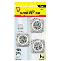 Victor PestChaser Plug-In Electronic Pest Repeller For Rodents 3 pk