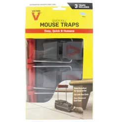Victor Quick-Kill Small Snap Trap For Mice 3 pk
