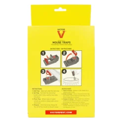 Victor Quick-Kill Small Snap Trap For Mice 3 pk