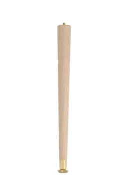 Waddell 3-1/2 in. H Round Tapered Wood Table Leg